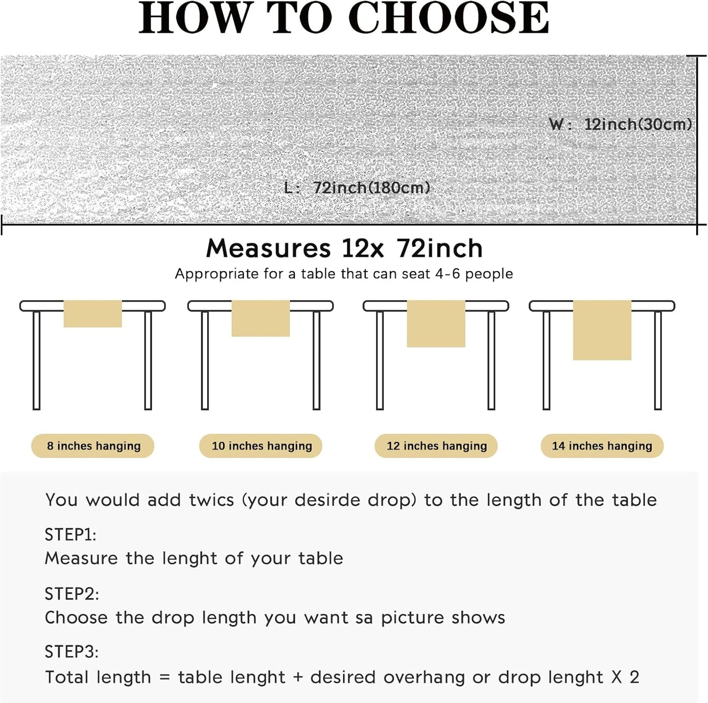 2 Packs 12 x 72 inches Sequin Table Runner, Silver Glitter Table Runner for Birthday Party Supplies Wedding Engagement Baby Shower Holiday Celebration Event Decorations