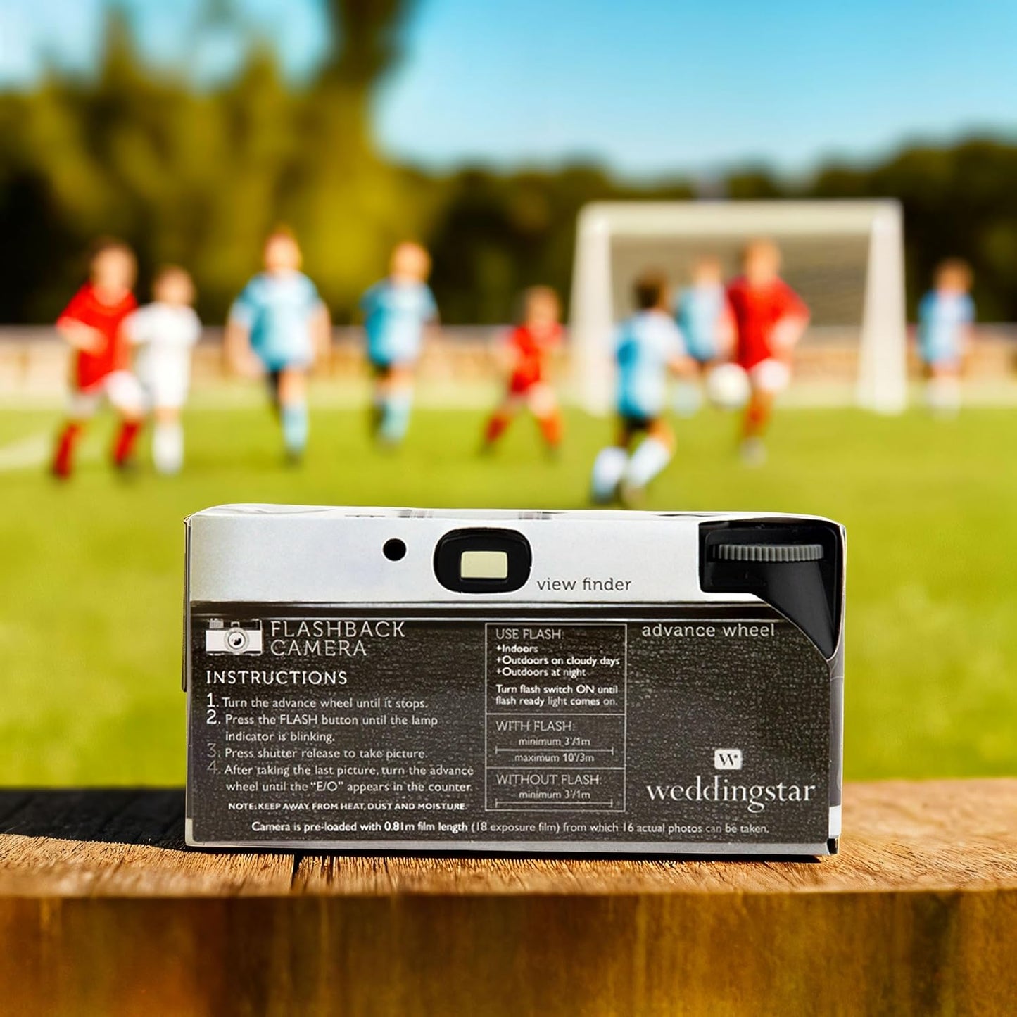 Weddingstar Disposable Camera with Flash - Single Use 35mm Film Camera for Wedding or Party Favors - Vintage