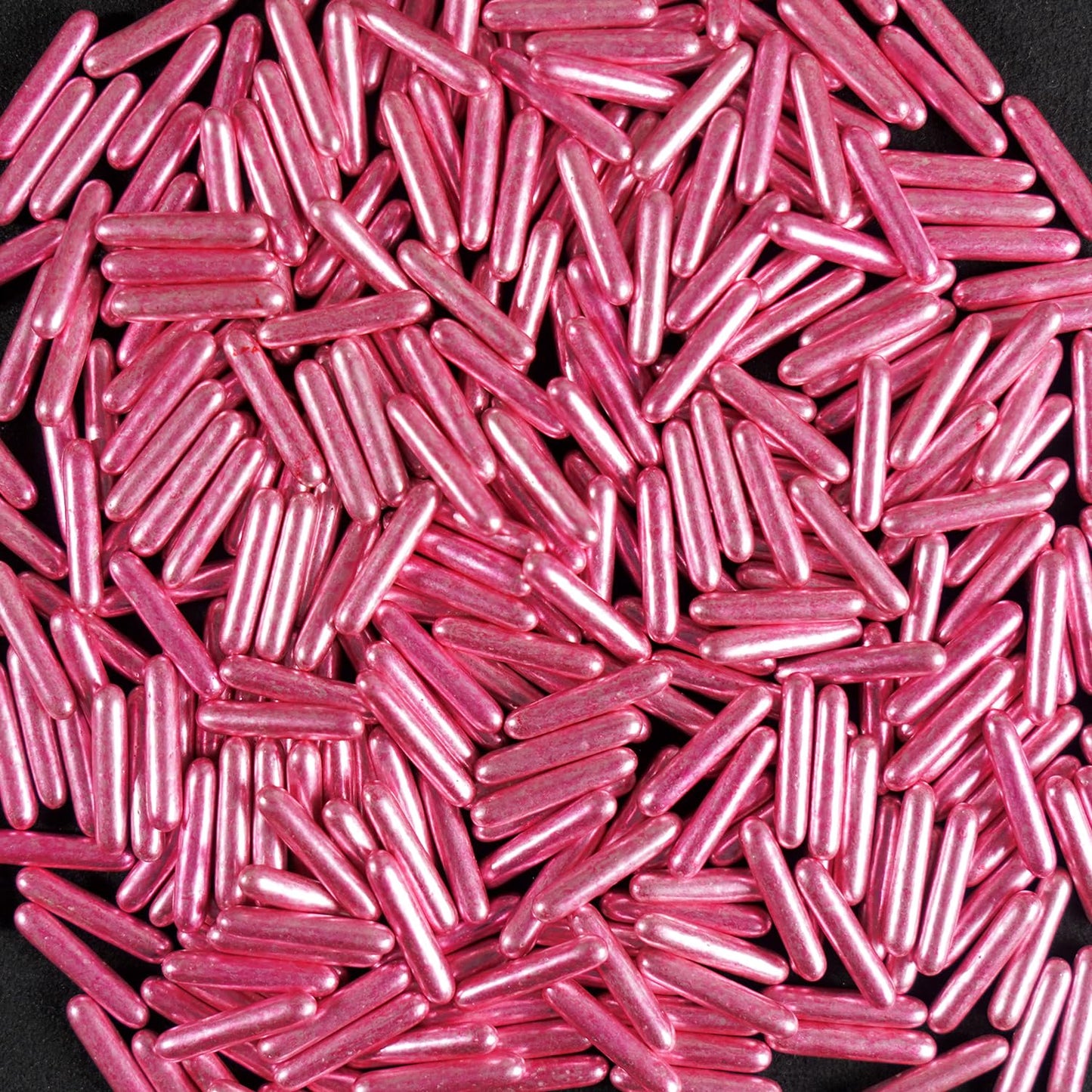 Rose Gold Sprinkles, Metallic Rods Sugar, Sprinkles For Cake Decorating, Baking, Cupcakes Decorating, Cake Toppers, Holiday, Wedding Party, 150g/5.29oz