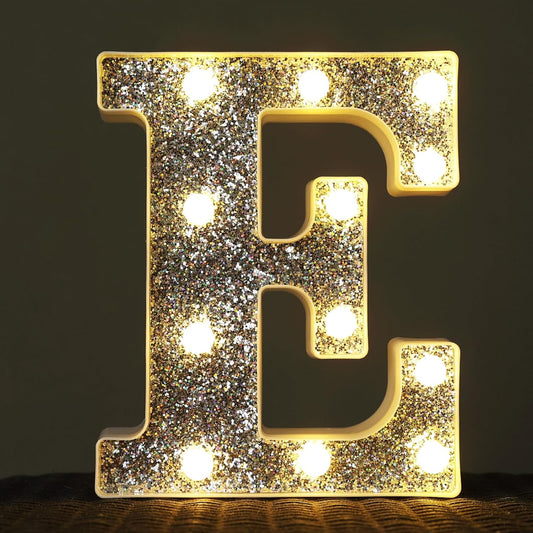 Light Up Letters - Marquee Light Signs for Table Decorations, Prom, Events, or Engagement Parties - Featuring Alphabet & Number Lighted Letters