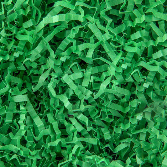 8.5oz Crinkle Paper Filler, Gift Baskets Gift Boxes Crafts Shredded Cut Paper Packaging Decorative Stuffing & Cushioning Confetti for Easter Birthday Wedding Party Favor Green