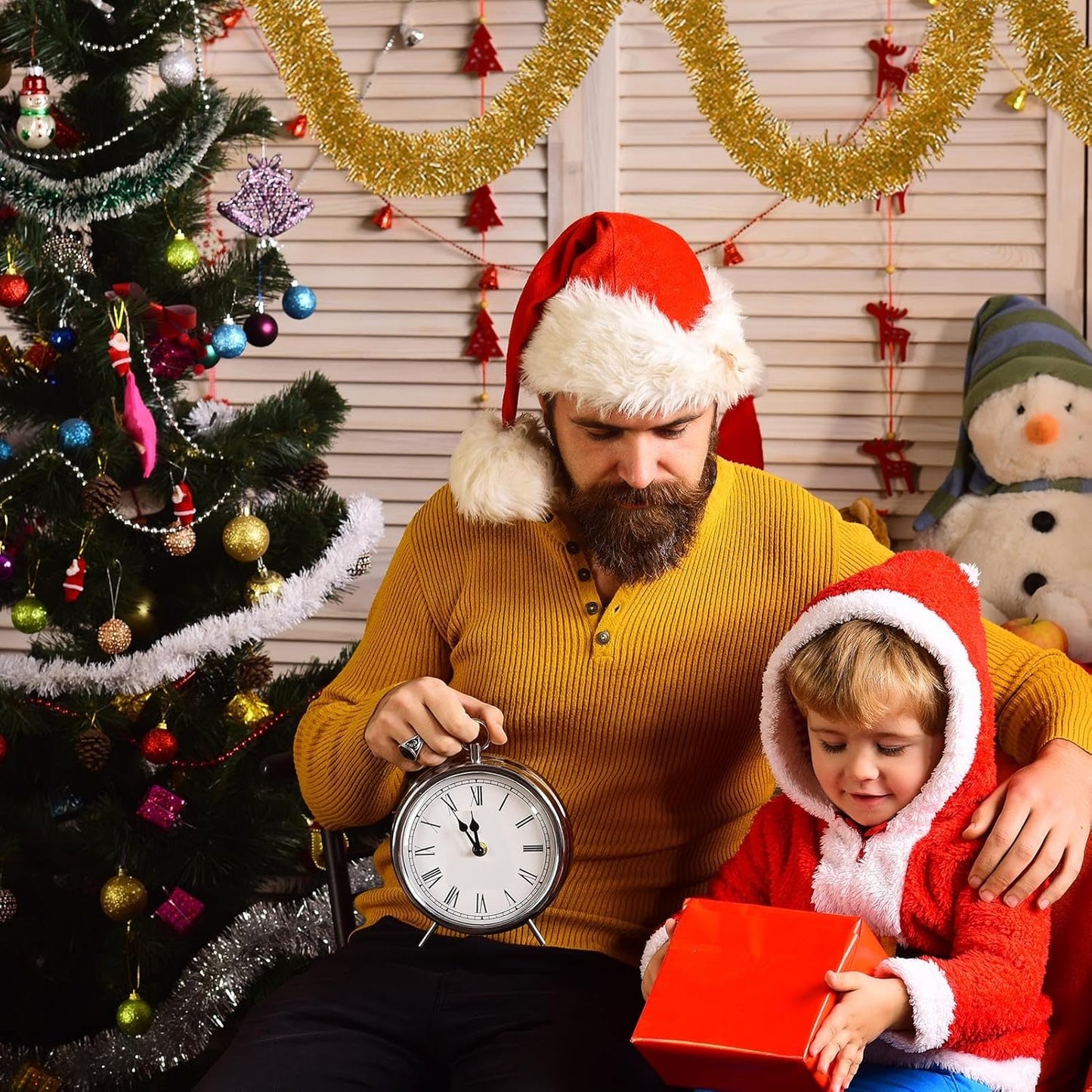 50 Feet Champagne Gold Christmas Tinsel Garland, Metallic Foil Twist Garland Wall Hanging Tinsel Banner Backdrop for Parade Floats, Easter, Mother's Day, Wedding Party Decorations (2in x 50ft)