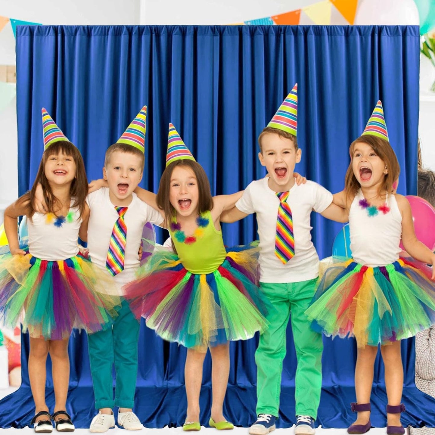 2 Panels Royal Blue Backdrop Curtain, 10 x 7 Feet Background Curtains for Parties, Weddings, Baby Showers, Bachelorette Halloween, Christmas Birthday Party Photoshoot Backdrop Curtains Decorations