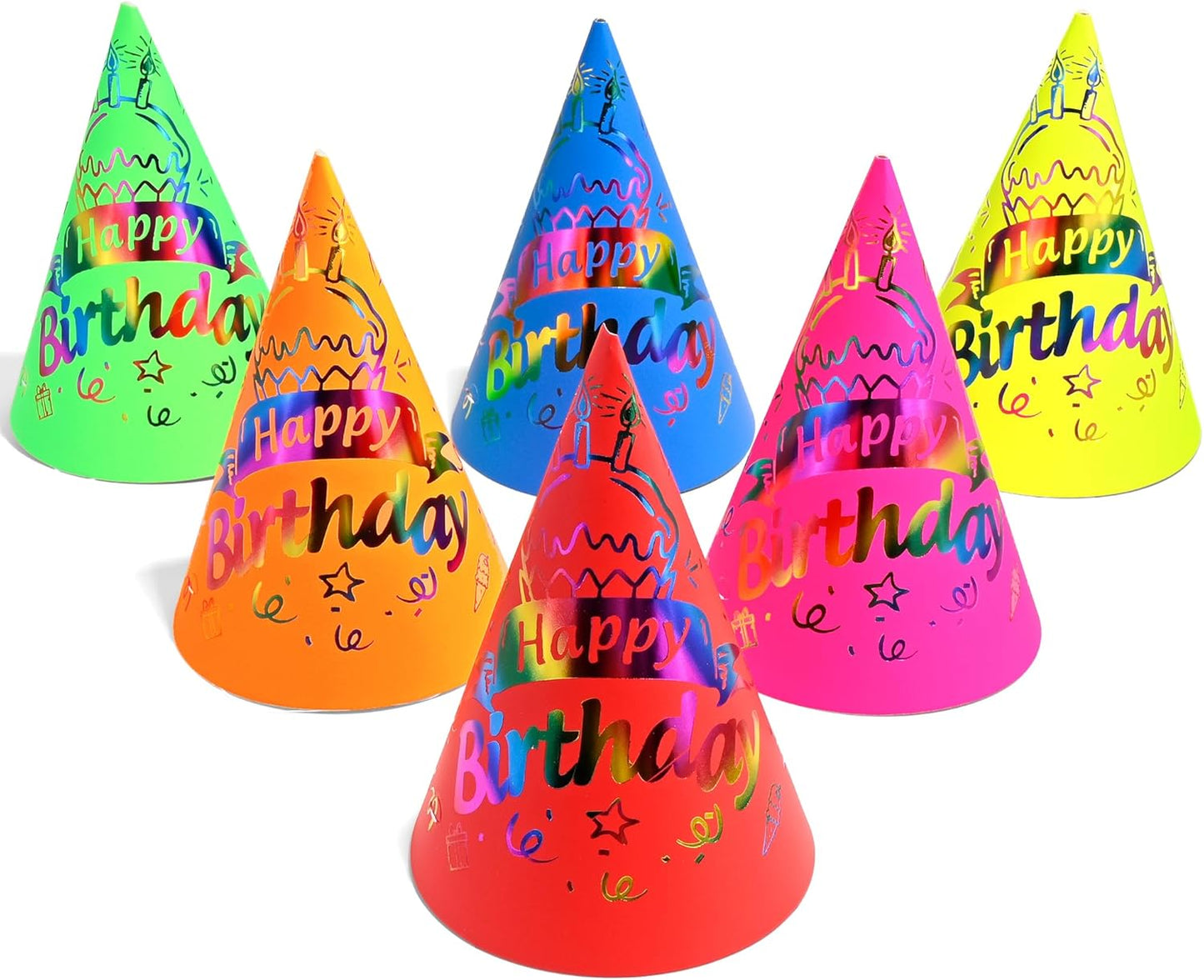 CANREVEL Party Hats for Kids and Adults, Party Headwear, Happy Birthday Hats, Birthday Party Decorations