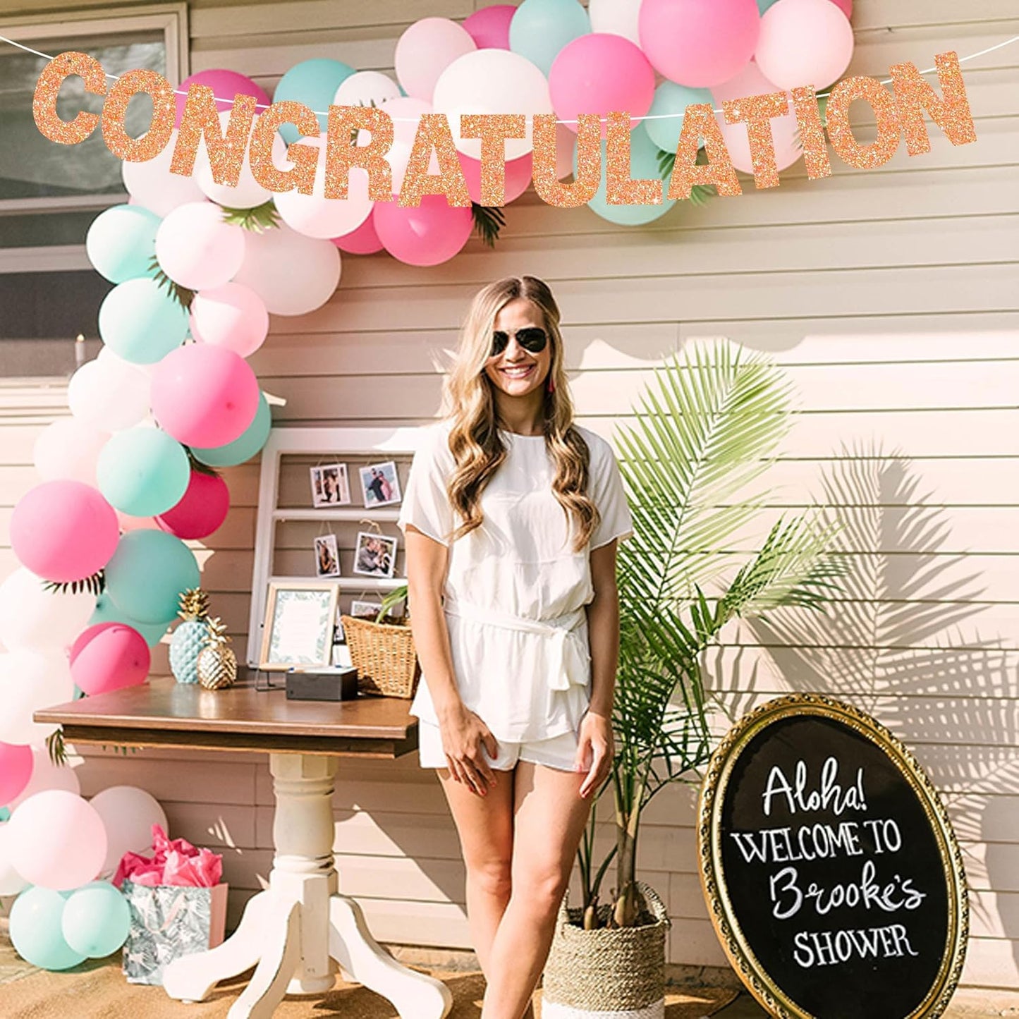 BEISHIDA 116 PCS Glitter Color Orange DIY Letter Banner Kit Make Your Own Banner，Including 111 Letters and Numbers 3 Rope and 6 Threading Device,Customized for Birthday Halloween Wedding Party Decor