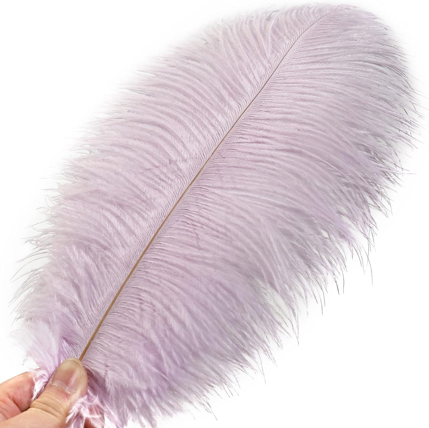 Ballinger Light Purple Ostrich Feathers - 24Pcs 10-12inch Lavender Feathers for Party Centerpieces,Flower Arrangement and Home Decor