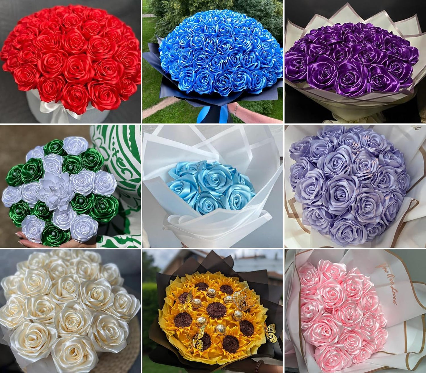 1-1/2" x 50 Yards Aqua Blue Satin Ribbon Single Faced Fabric Ribbons for Gift Wrapping, Crafting, Floral Arrangements, Flower Bouquet, Wedding, Home Decor