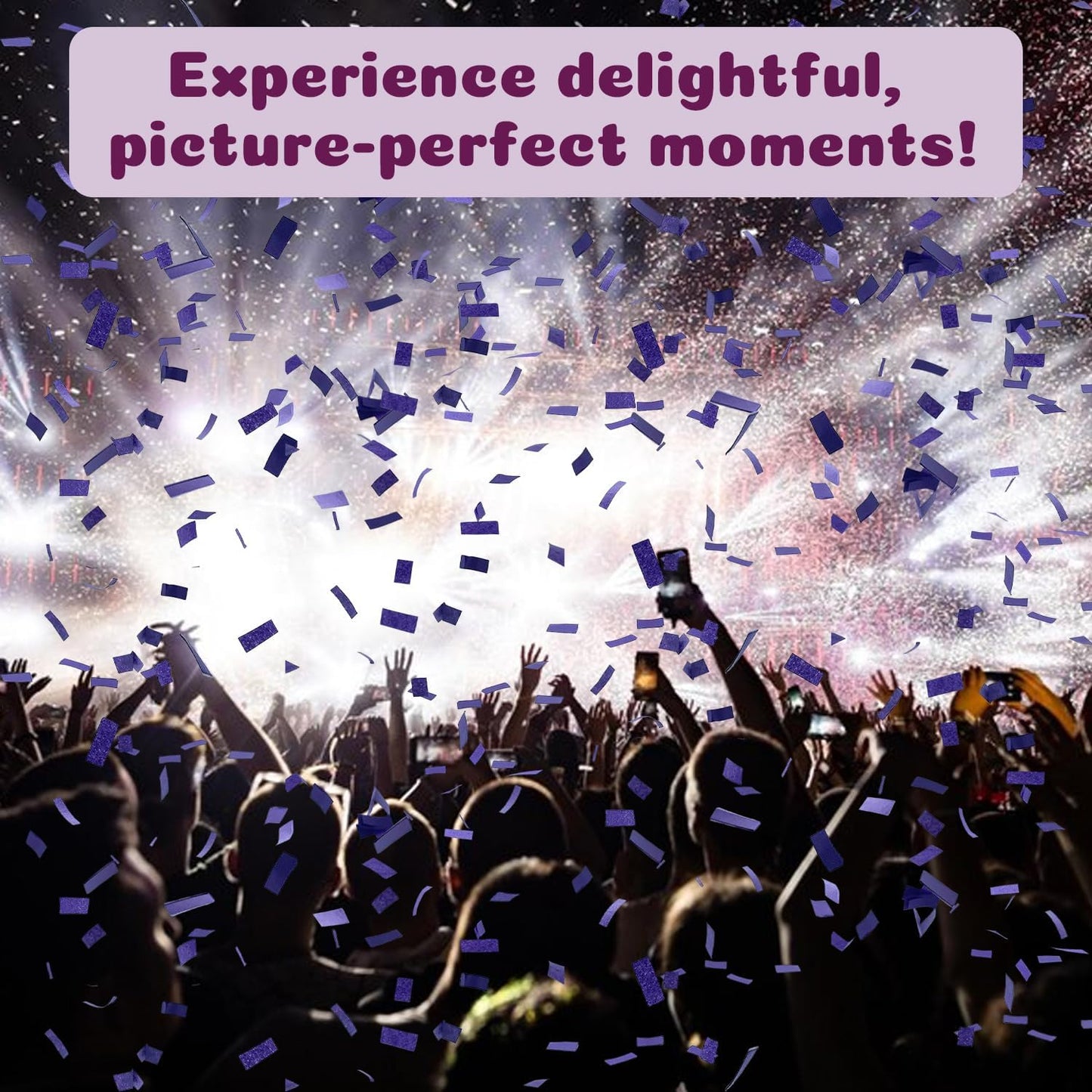 Confetti Poppers Purple Confetti Cannon 12 Pack Party Poppers Biodegradable12 inch Wedding Party Confetti Bulk Streamer Confetti Cannon Launches up to15-25ft for Christmas Birthday Graduation New Year