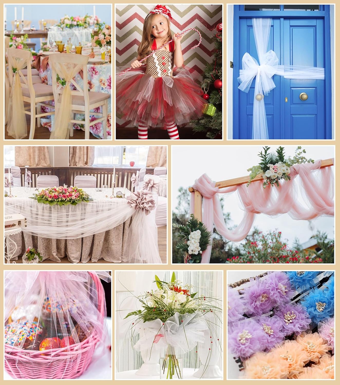 Pink Tulle Fabric Roll, 54" x 40 Yards (120FT) Tulle for Wedding Valentine's Day Decoration DIY Tutu Party Backdrop Baby Shower Table Skirts Gift Wrapping