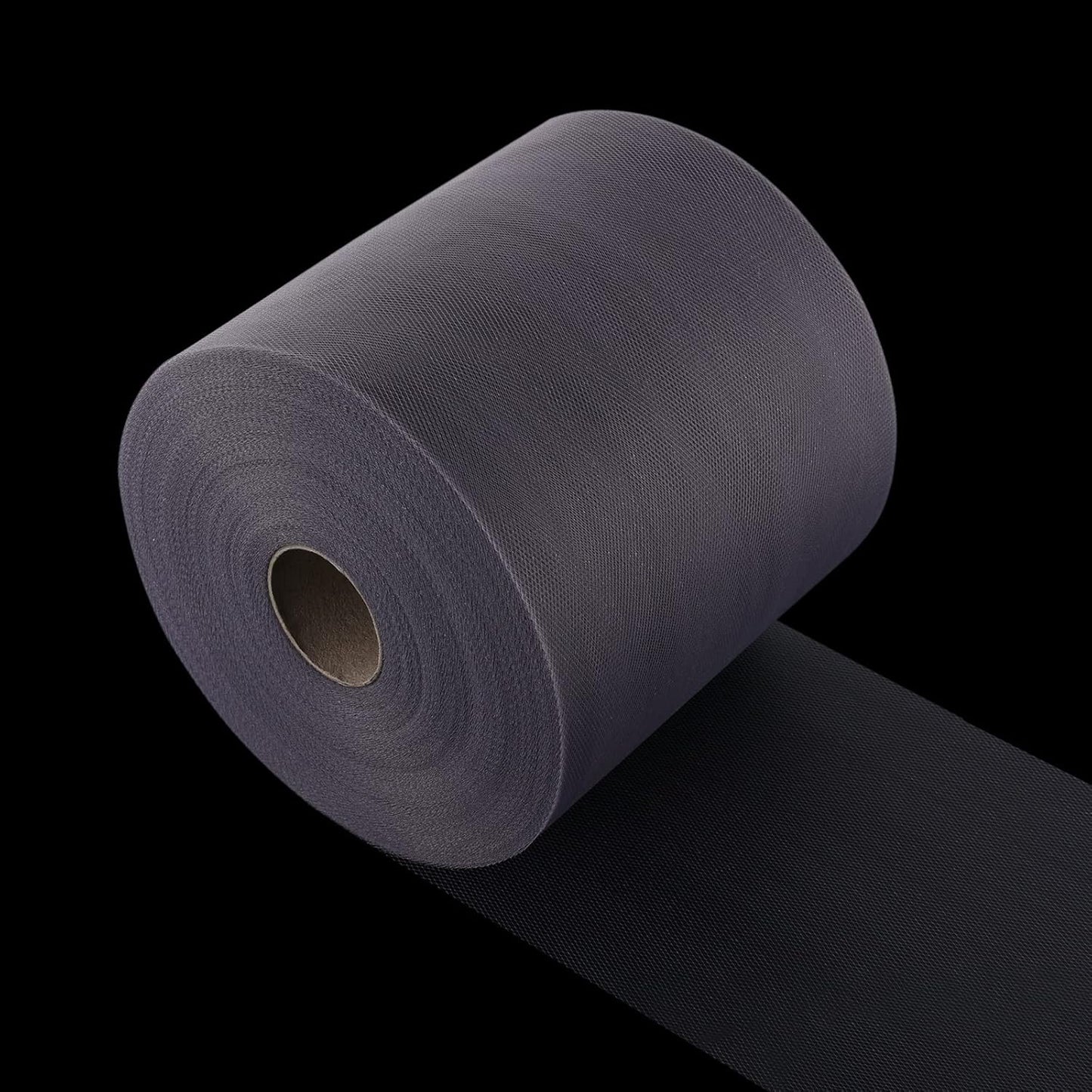 Tulle Fabric Roll, 6” by 200 Yards (600FT) Tulle Organza Fabric Spool for DIY Tutu Skirt Baby Shower Decor Wedding Backdrop Crafts Birthday Party Supplies (Grey)