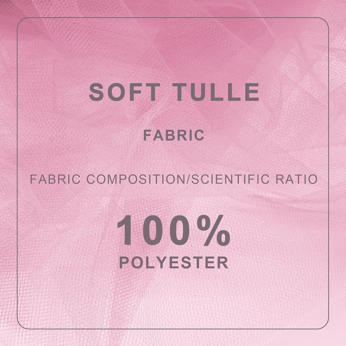 Pink Tulle Fabric Roll Spool Bolt (54 Inch by 40 Yards) Large Tulle Wedding Party Decoration, Tutu Skirt, Table Runner, Gift Wrapping, Bridal Shower, Soft & Drape (Pink)