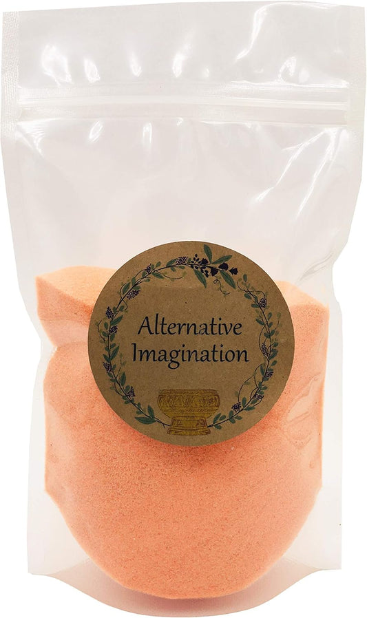 Orange Fine Colored Sand for Ritual Use, Zen Gardens, Incense Burners, Smudging Bowls, Unity Ceremonies, Mandalas, Spiritual Practices, Arts & Crafts by Alternative Imagination (1 Pound)