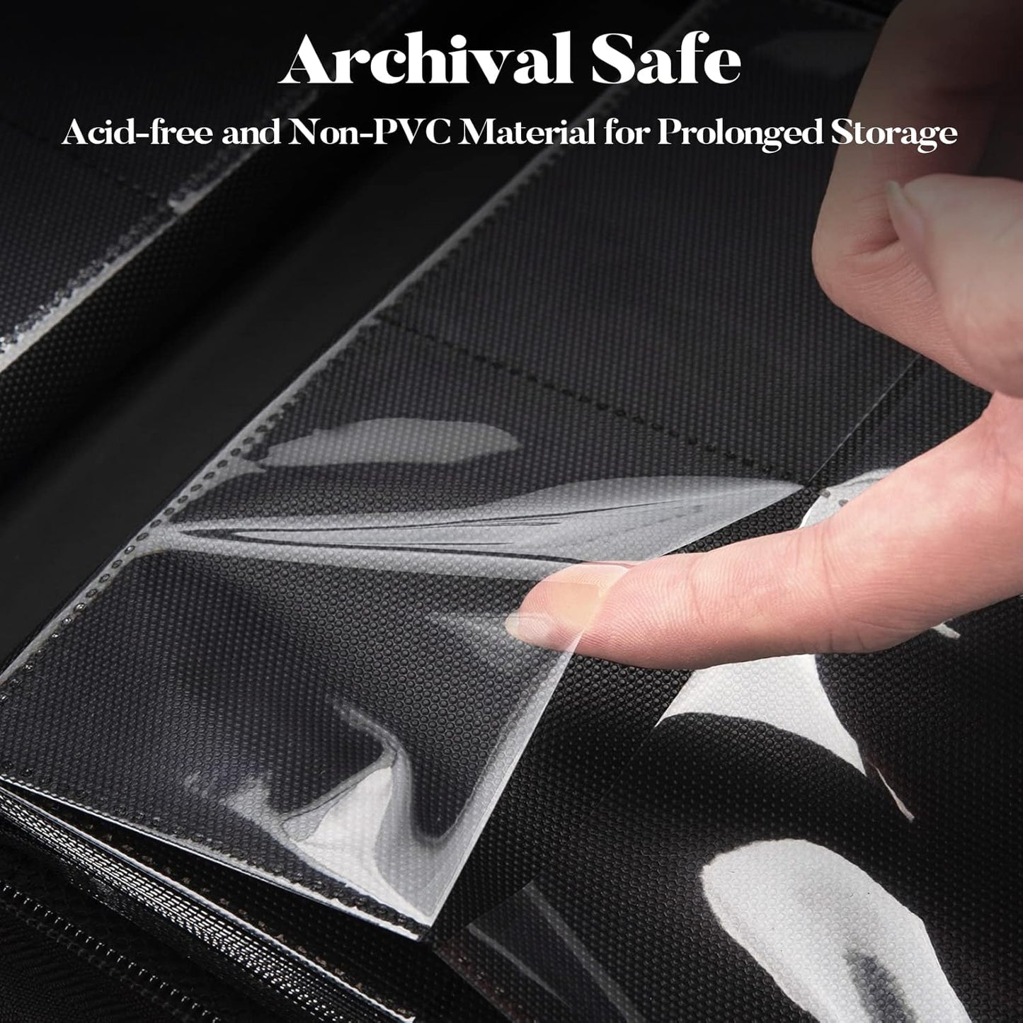 Premium Zip Trading Card Binder, 320 Card, Portable PU Collection Album, MTG & TCG Game Card Folder, Navy Blue