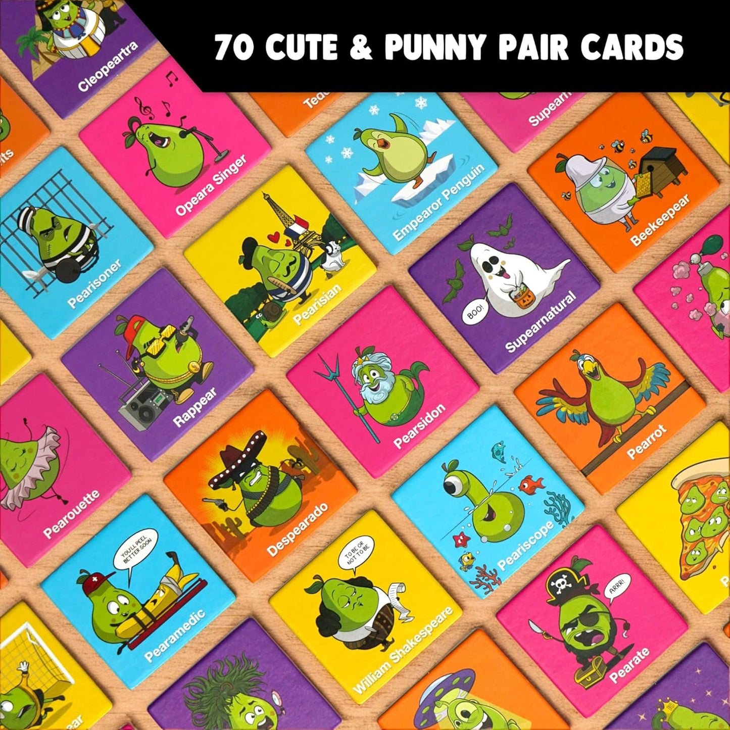 Snatching Pears! – The Hilarious Memory-Matching, Pear-Snatching Party Game | Family Board Game for Kids, Teens & Adults | 2-6 Players, Age 7+