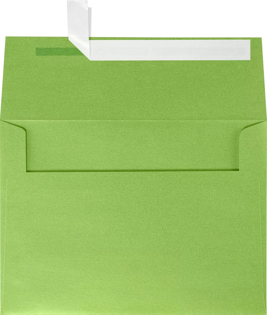 LUXPaper A7 Invitation Envelopes | Peel & Press | 5 1/4" x 7 1/4" | Fairway Metallic | 80lb. Text | 250 Qty