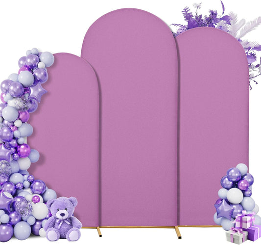 Wedding Arch Cover 7.2FT 6.6FT 6FT Arch Backdrop Cover Spandex Fitted Arch Cover for Round Top Chiara Backdrop Stand Covers for Wedding Birthday Party Baby Shower Banquet Ceremony Decoration