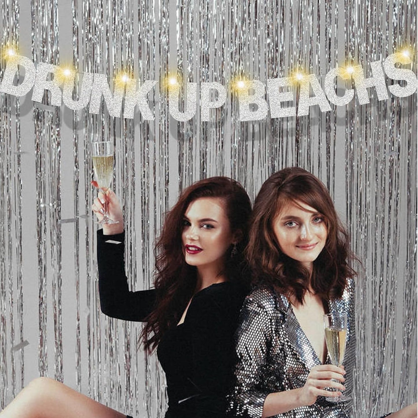 175Pcs DIY Glitter Customizable Banner Kit Happy Birthday Letter Banner Winter Wonderland Banners Snowflake Personalized Banners Decor Baby Shower Birthday Party Decorations Supplies(Glitter Silver)