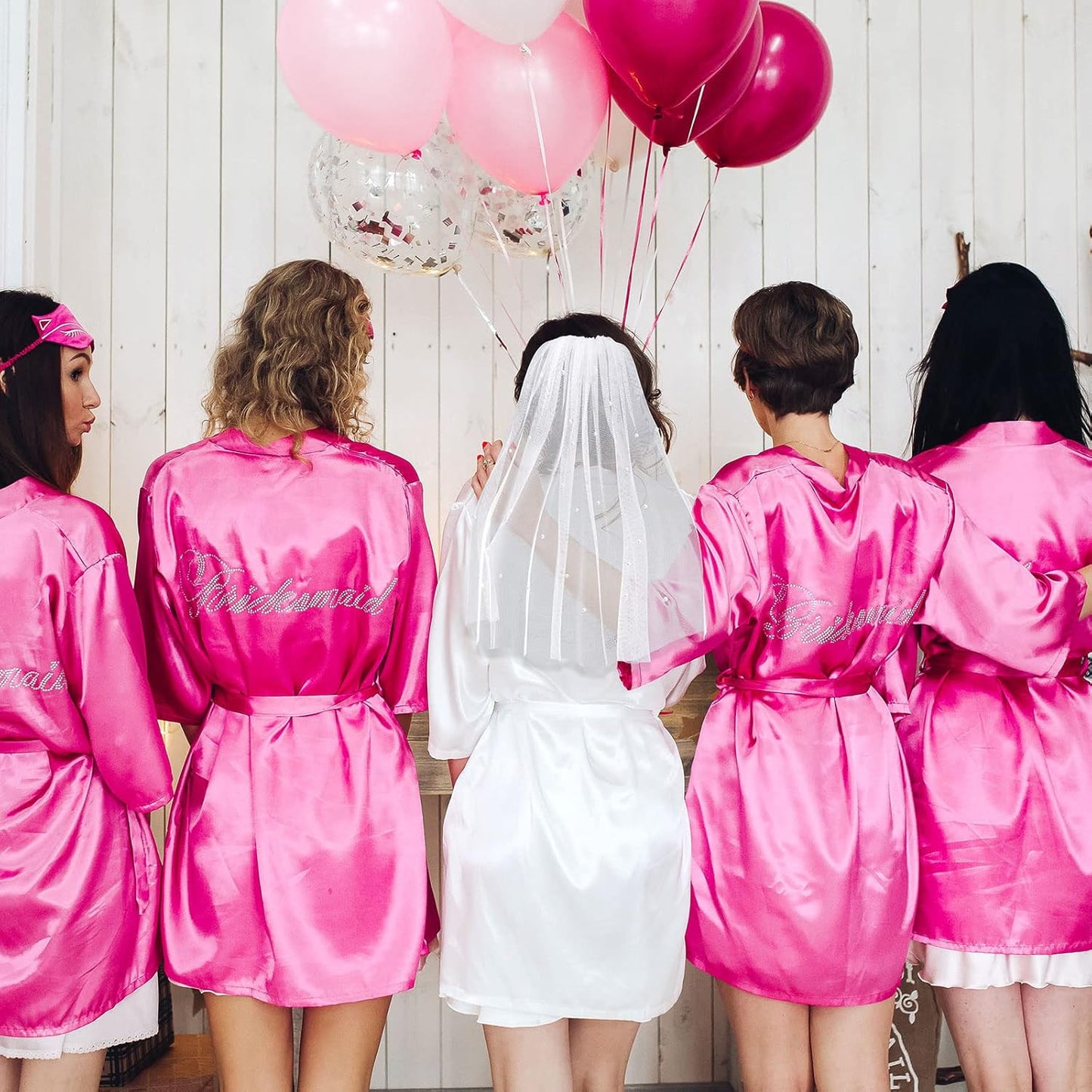 Vicenpal Bridal Bachelorette Veil with Comb Wedding Veils for Brides White Short Veil for Bachelorette Party