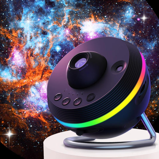 DORESshop Galaxy Projector, 13 Film Discs Star Projector Night Light, Home Planetarium Space Northern Lights Ceiling Starry Sky Light, 360° Rotating with Timer, Gift for Kid Adult Bedroom