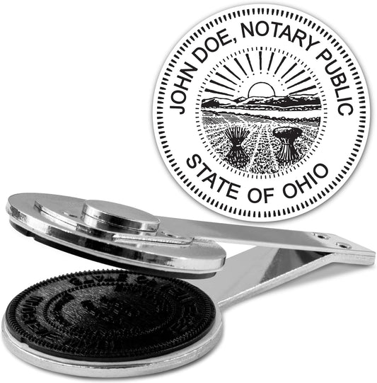 MaxMark Insert Only for Notary Seal Round Desk Embosser for Ohio State