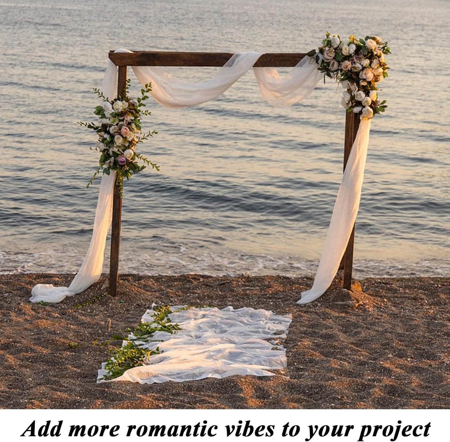 White Tulle Fabric 54 inch x 10 Yards Draping Mesh Tulle Bolt for Wedding, Party Decorations, Garden Netting, Table Runner, Craft Supplies