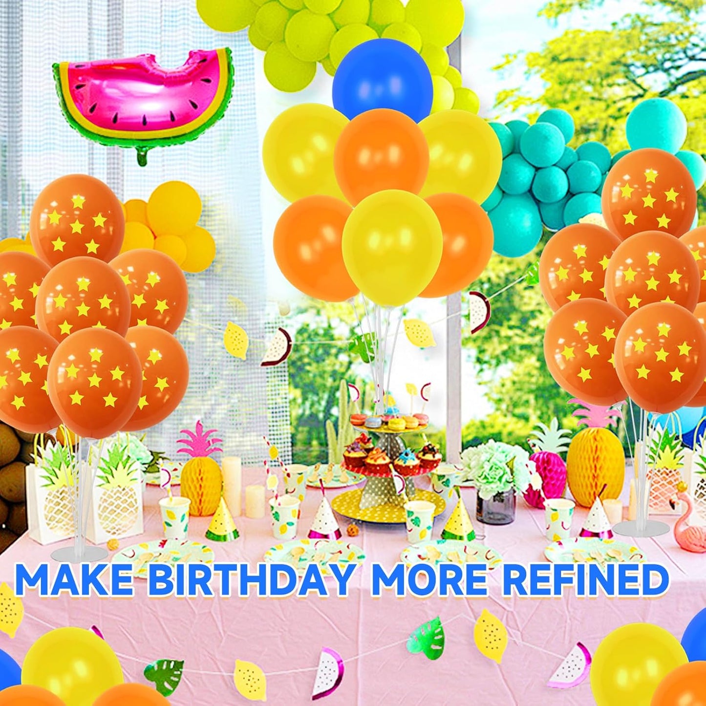 Party Balloons Stand Kit Foil Balloons Themed Party Balloon Centerpiece for Tables Birthday Party Decorations