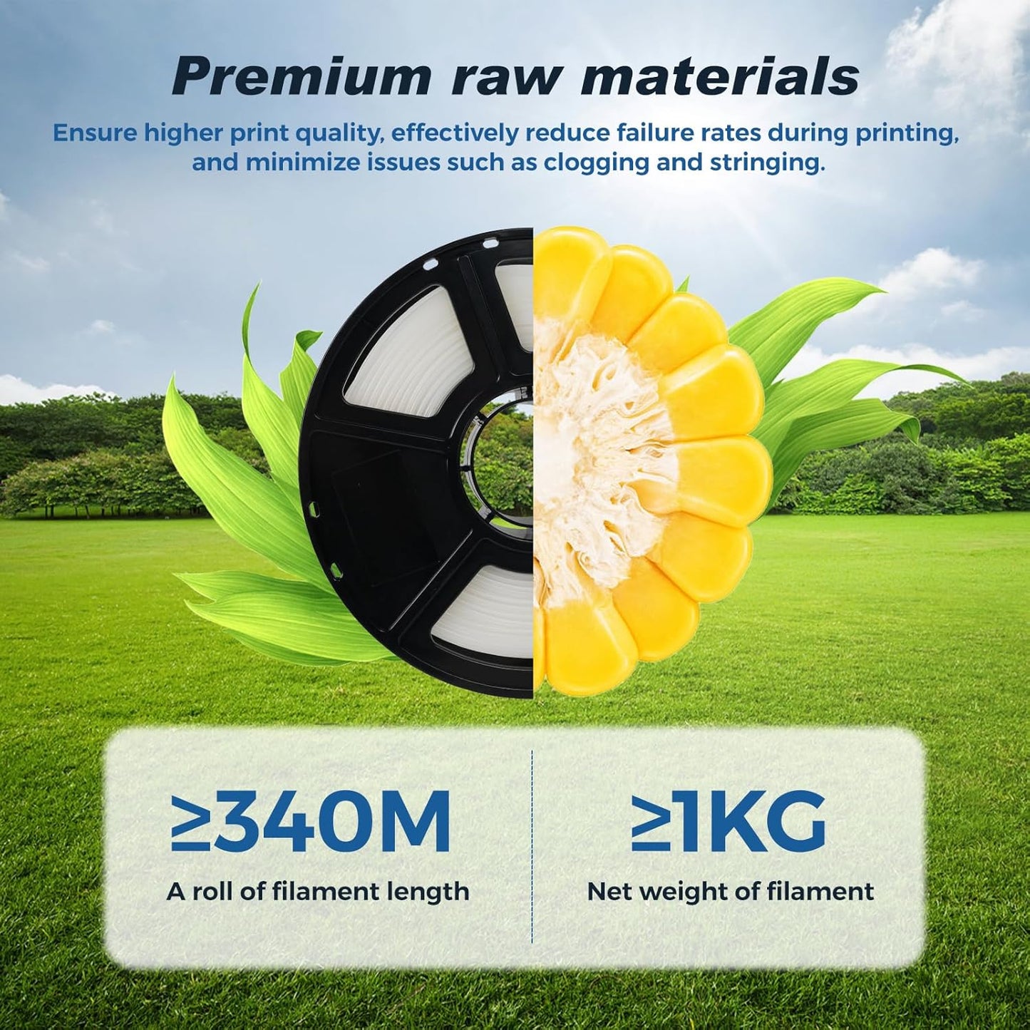 FLASHFORGE High Speed PLA Filament, 1.75mm, 500mm/s, High Speed Printing, Fast 3D Printer Filament, Robust and High Flow for Fast Printing, 2.2lbs/Spool