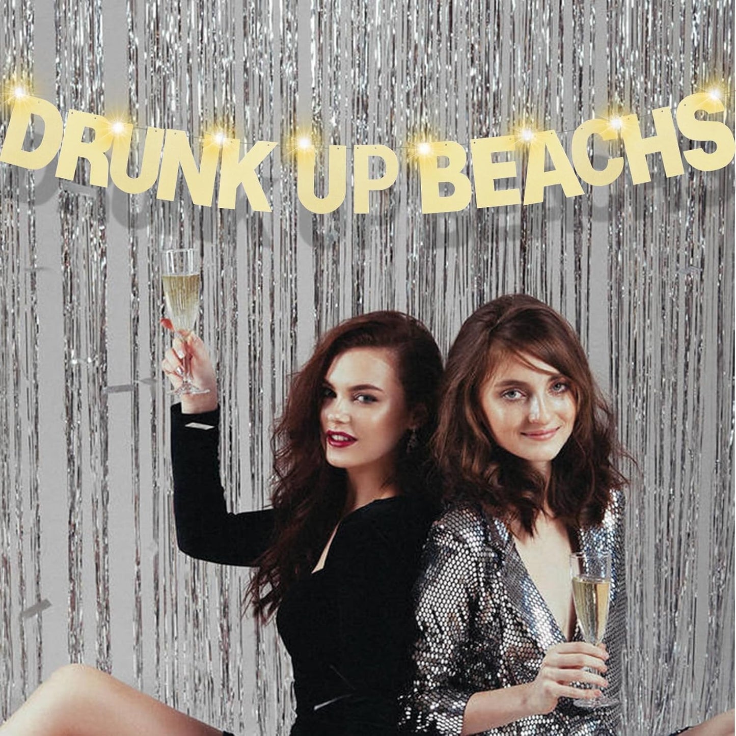 167Pcs DIY Glitter Customizable Banner Kit Custom Banners DIY Happy Birthday Letters Banner Happy New Year Banners Christmas Baby Shower Birthday Party Supplies(Glitter Champagne Gold)