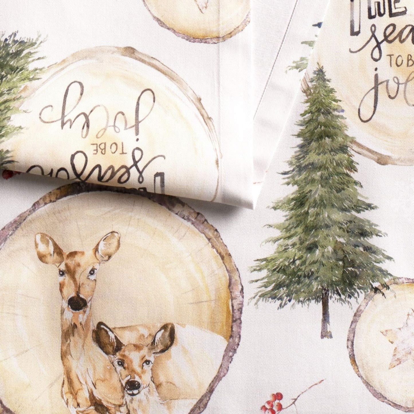 Maison d' Hermine Table Runner 100% Cotton Single Layer Table Runners 48 inches Long Decorative for Home Kitchen Dining Party Baby Shower Wedding Bridal Shower (Mountain Life, 14.50" x 48")