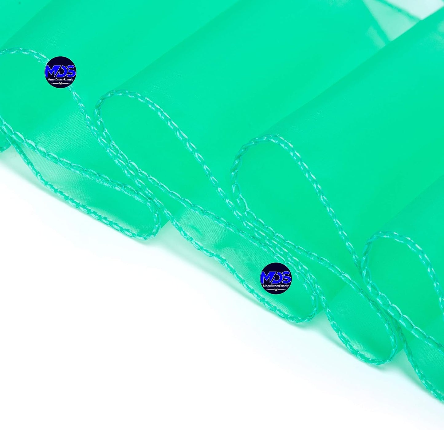 MDS Pack of 150 PCS Organza Chair Sashes Wider Dining Chair Bows Ribbon Tie Back for Wedding Party Birthday Bridal Shower Reception Event Banquet Home Chair Cover Decoration - Mint