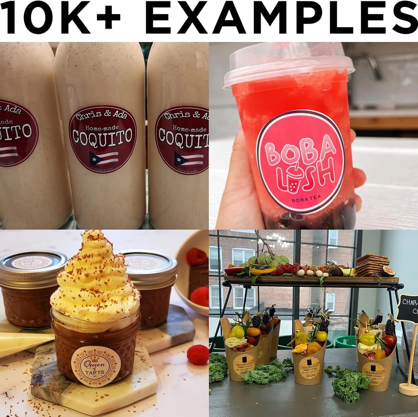 Custom Stickers Personalized Labels - Customized Stickers with Any Design Image Logo Text,Custom Stickers for Business Logo,Custom Thank You Label Stickers,100 Labels (Square,1.5"x1.5")