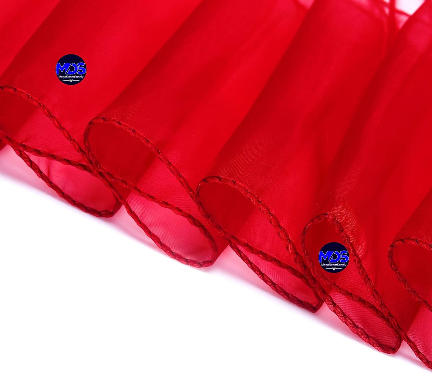 MDS Pack of 200 PCS Organza Chair Sashes Wider Dining Chair Bows Ribbon Tie Back for Wedding Party Birthday Bridal Shower Reception Event Banquet Home Chair Cover Decoration - Maroon