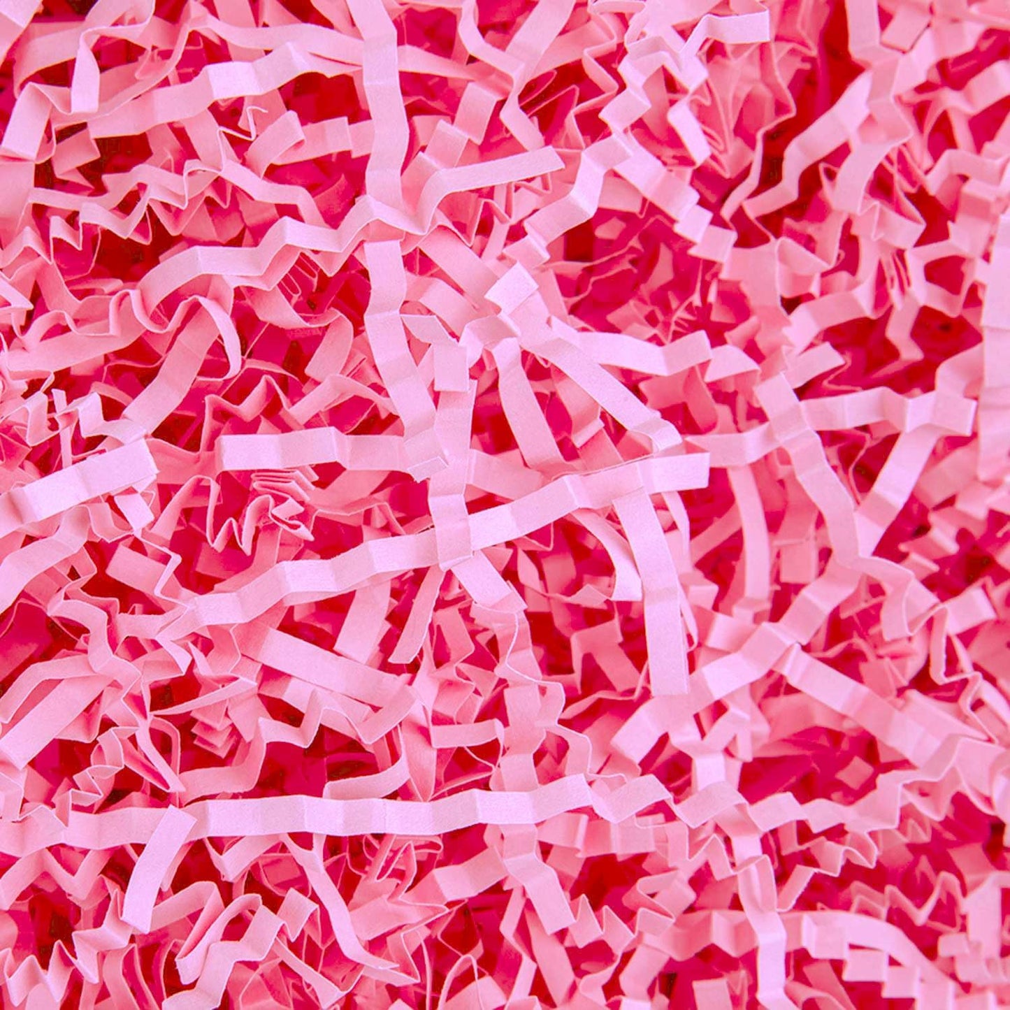 8.5oz Crinkle Paper Filler, Gift Baskets Gift Boxes Crafts Shredded Cut Paper Packaging Decorative Stuffing & Cushioning Confetti for Easter Birthday Wedding Party Favor Pink