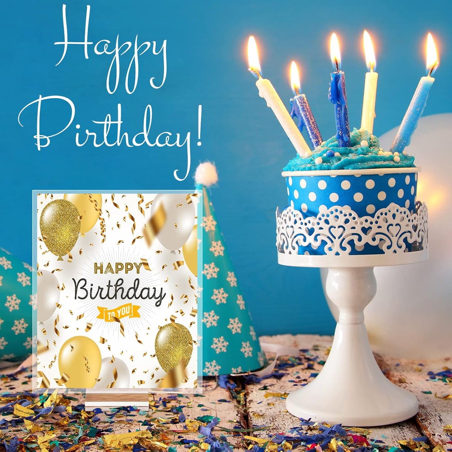 Blulu 60 Pieces Acrylic Place Card Holders 2 Inch Clear Stands Base with 3 mm Card Slot Numbers Display Table Sign for Wedding Exhibition Office Cafe Restaurant Photo Menu Meeting Table Decorations