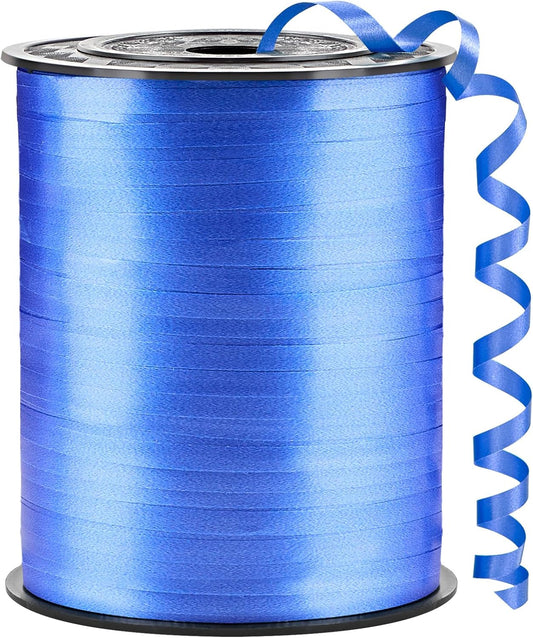 500 Yards Dark Blue Curling Ribbon-Balloon String-Balloon Ribbon Roll for Party Decoration, Gift Wrapping, Wedding, Art Crafts, Florist Flower