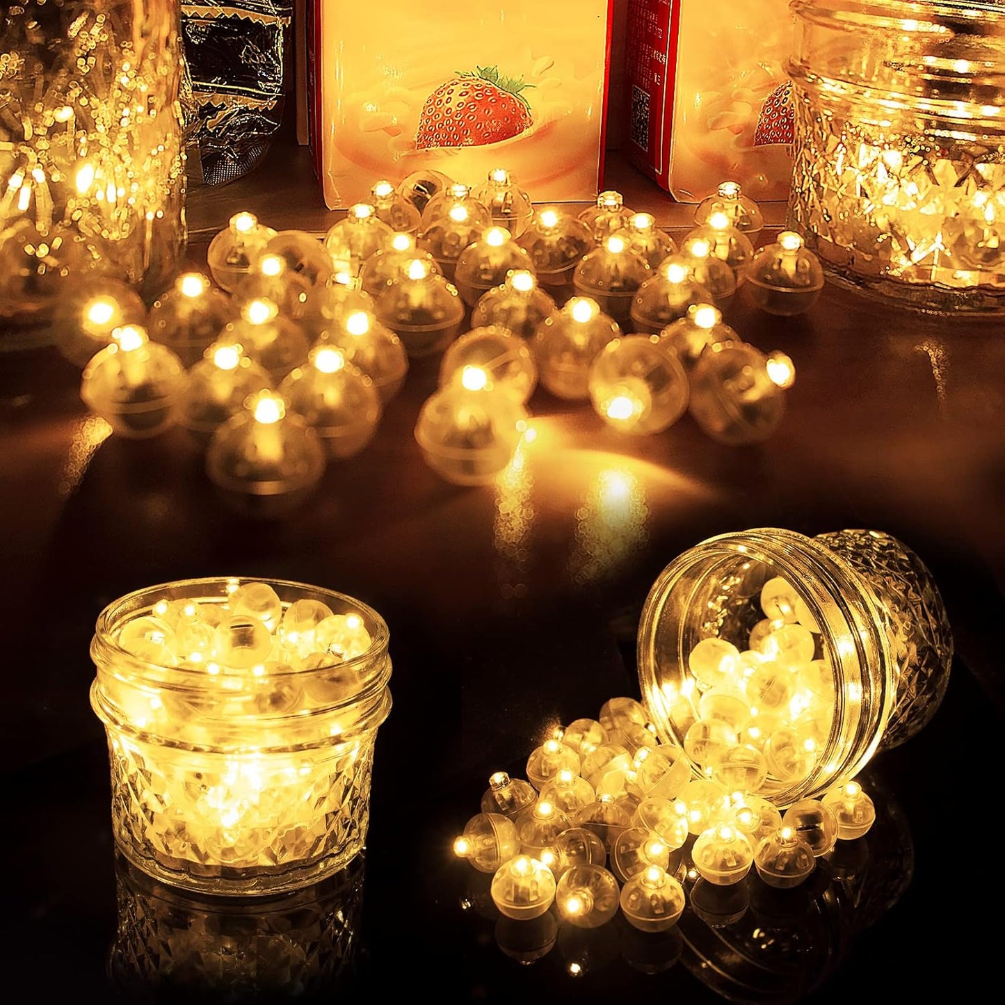 Aogist 200Pcs Warm White Balloon Lights with Hook,Long Standby Time,Waterproof Mini Light for Birthday Party Wedding Christmas Halloween Easter Decorative