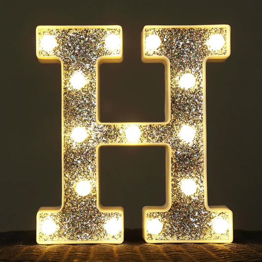 Light Up Letters - Marquee Light Signs for Table Decorations, Prom, Events, or Engagement Party - Alphabet & Number Lighted Letters
