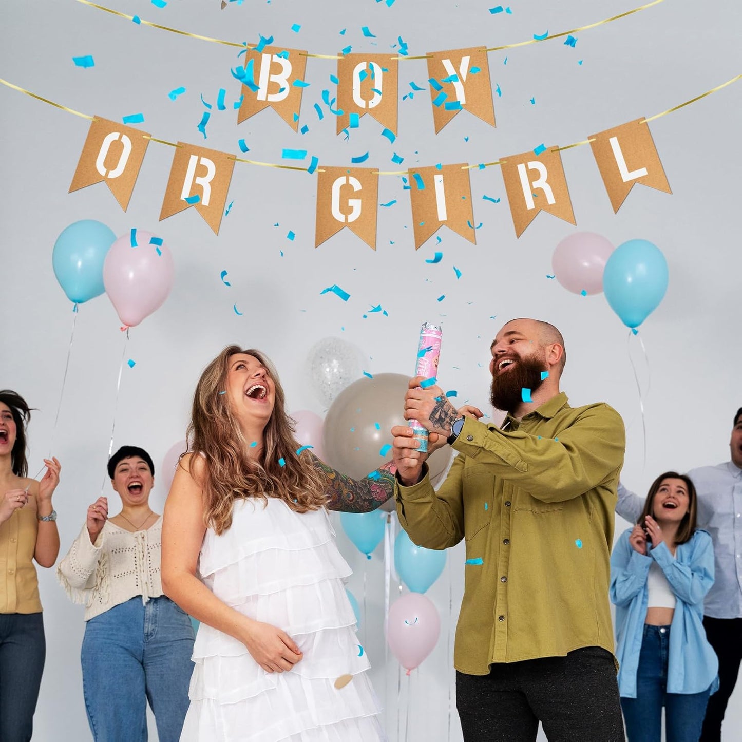 40 PCS DIY Custom Banner Set with Letter Stencils Ribbon, Customizable Party Sign Kit Blank Banner for Events Decoration Brown