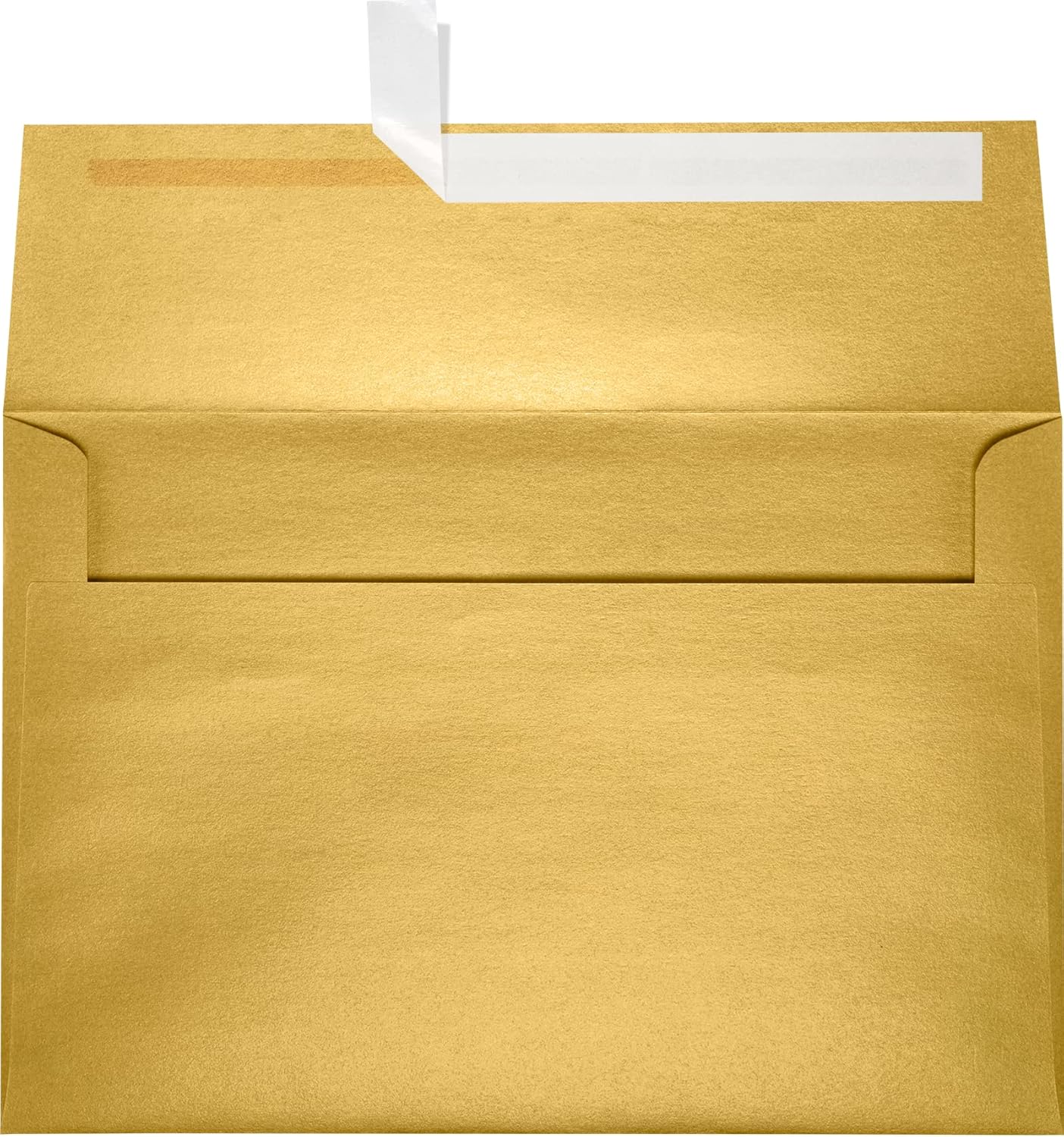 LUXPaper A10 Invitation Envelopes | Peel & Press | 6" x 9 1/2" | Gold Metallic | 80lb. Text | 50 Qty