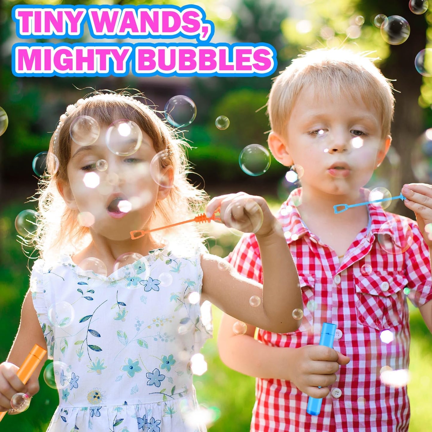 Bulk Toys for Kids Prizes 200 Pack, Mini Bubble Wands Party Favors for Toddlers, Small Halloween Pinata Goodie Bag Stuffers, Carnival Supplies Giveaways Handouts Stocking Stuffers for Girls and Boys