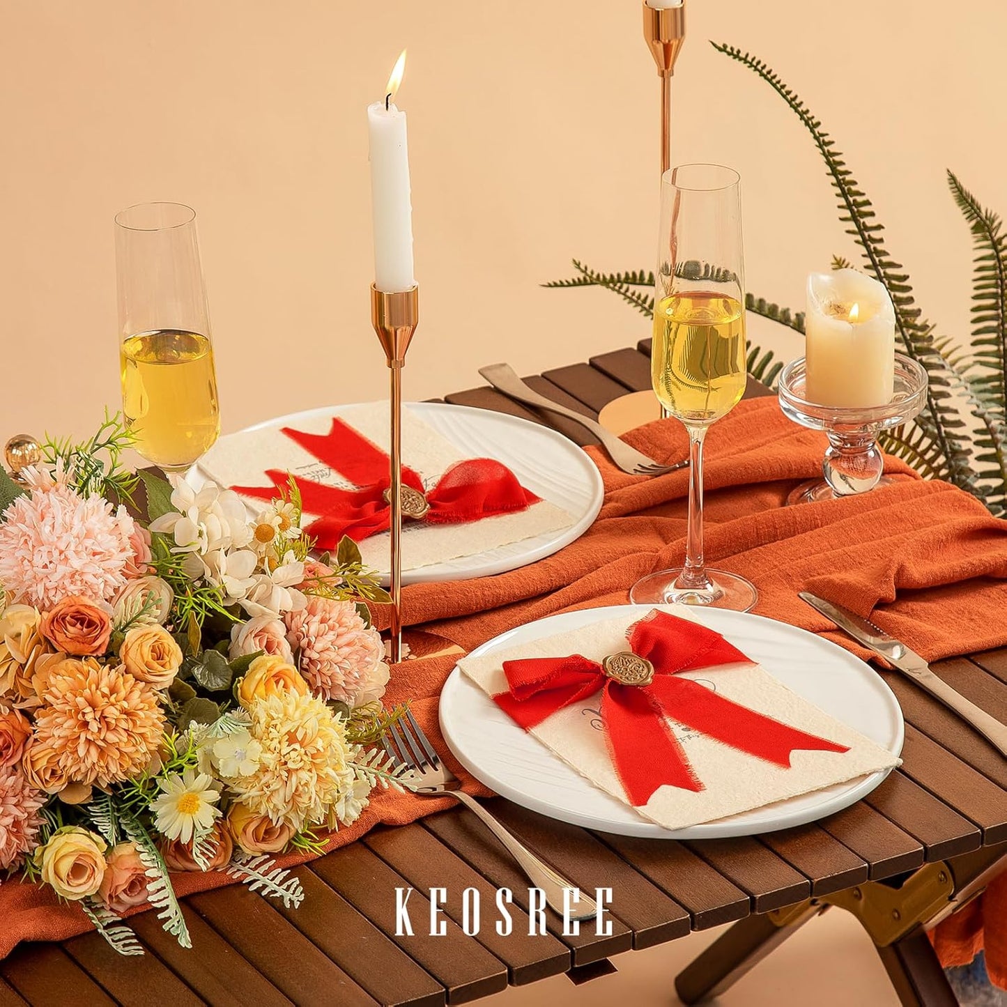 3 Rolls Red Handmade Chiffon Ribbon,1.5" x 21Yd Frayed Fringe Silk Ribbons (3 Rolls *7Yd) for Gifts Wrapping, Wedding Invitations, Bridal Bouquets, Decorations