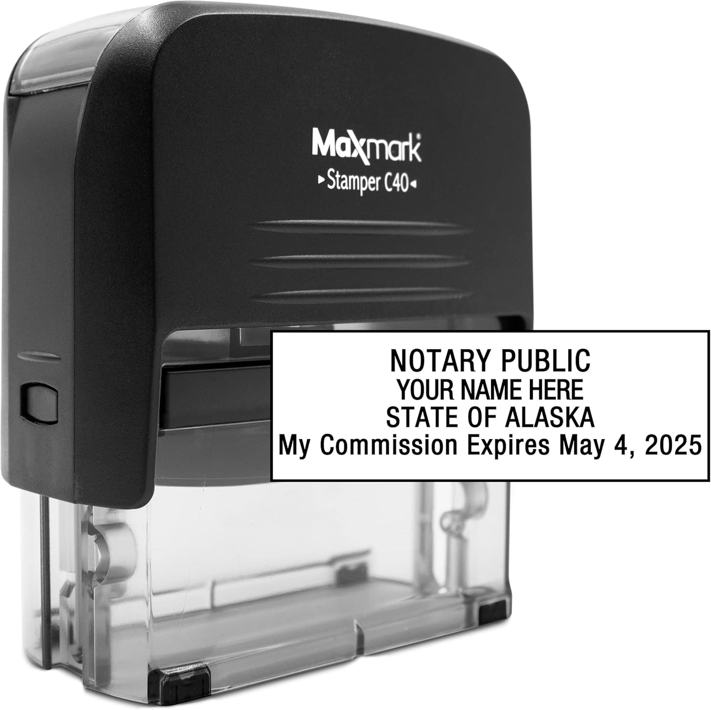 MaxMark Notary Stamp for State of Alaska- Self Inking Stamp
