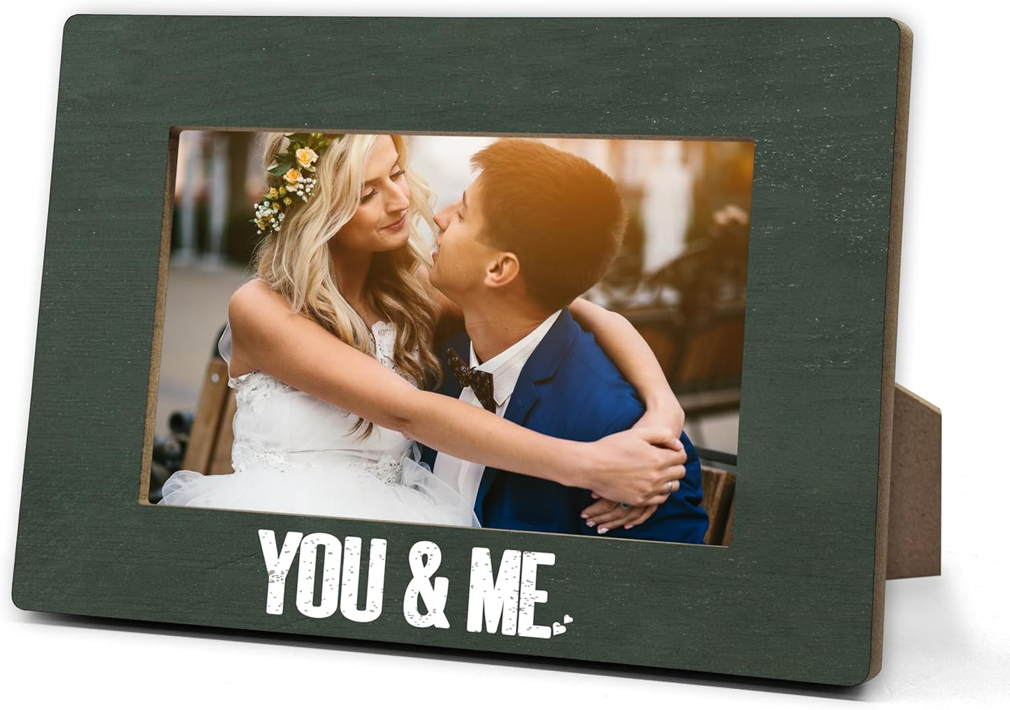 Couple Picture Frames, You & Me Photo Frame Gifts For Valentine Anniversary Birthday Engagement Wedding, Romantic Love Picture Frame Gifts For Couples Boyfriend Girlfriend Newlywed -07