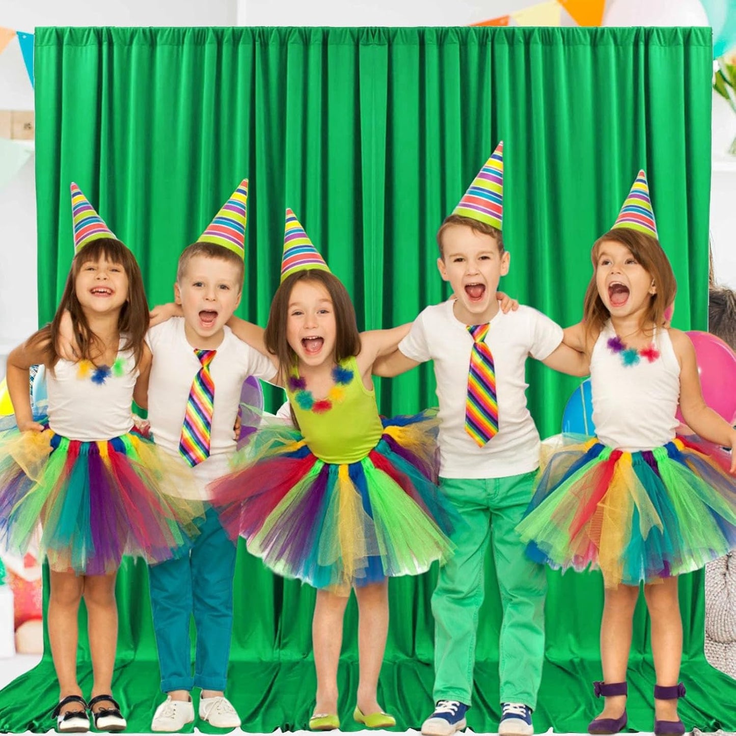 2 Panels Grass Green Backdrop Curtain, 10 x 7 Feet Background Curtains for Parties, Weddings, Baby Showers, Bachelorette Halloween, Christmas Birthday Party Photoshoot Backdrop Curtains Decorations