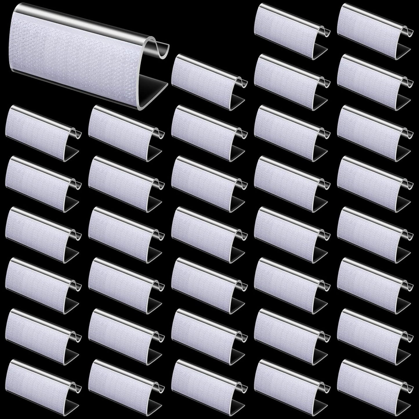 36 Pieces Table Skirting Clips Clear Tablecloth Clips for Indoor Outdoor Events Wedding Meeting Party Picnic Banquet