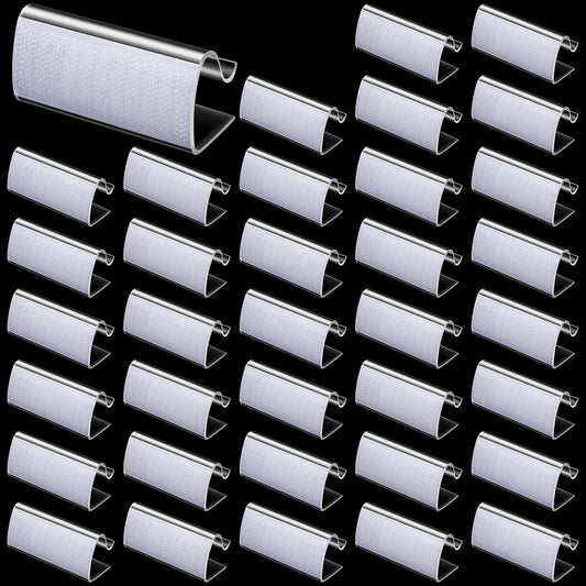 36 Pieces Table Skirting Clips Clear Tablecloth Clips for Indoor Outdoor Events Wedding Meeting Party Picnic Banquet