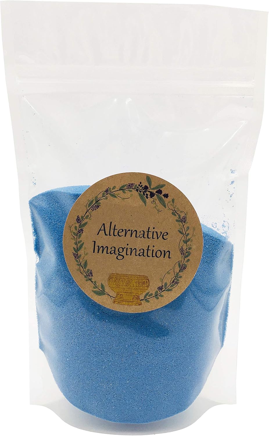 Alternative Imagination Sky Blue Fine Colored Sand for Ritual Use, Zen Gardens, Incense Burners, Smudging Bowls, Unity Ceremonies, Mandalas, Spiritual Practices, Arts & Crafts (1 Pound)