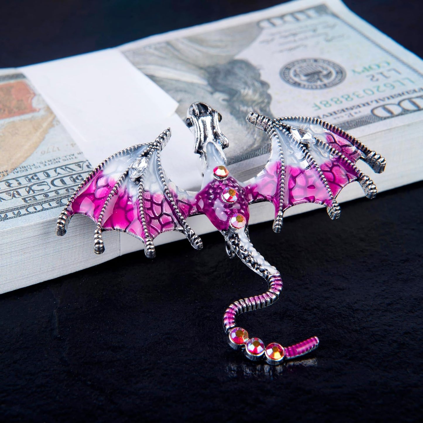 3D Dragon Eye Embossed Journal,Resin Engraving Notebook,Dnd notebook for Dragon Lovers ，Blank Paper,Hardcover Travel Notepad for Writing,Sketchbook,Collection,Gift,Decoration A4 and A5 Size (A5-Rose with brooch)