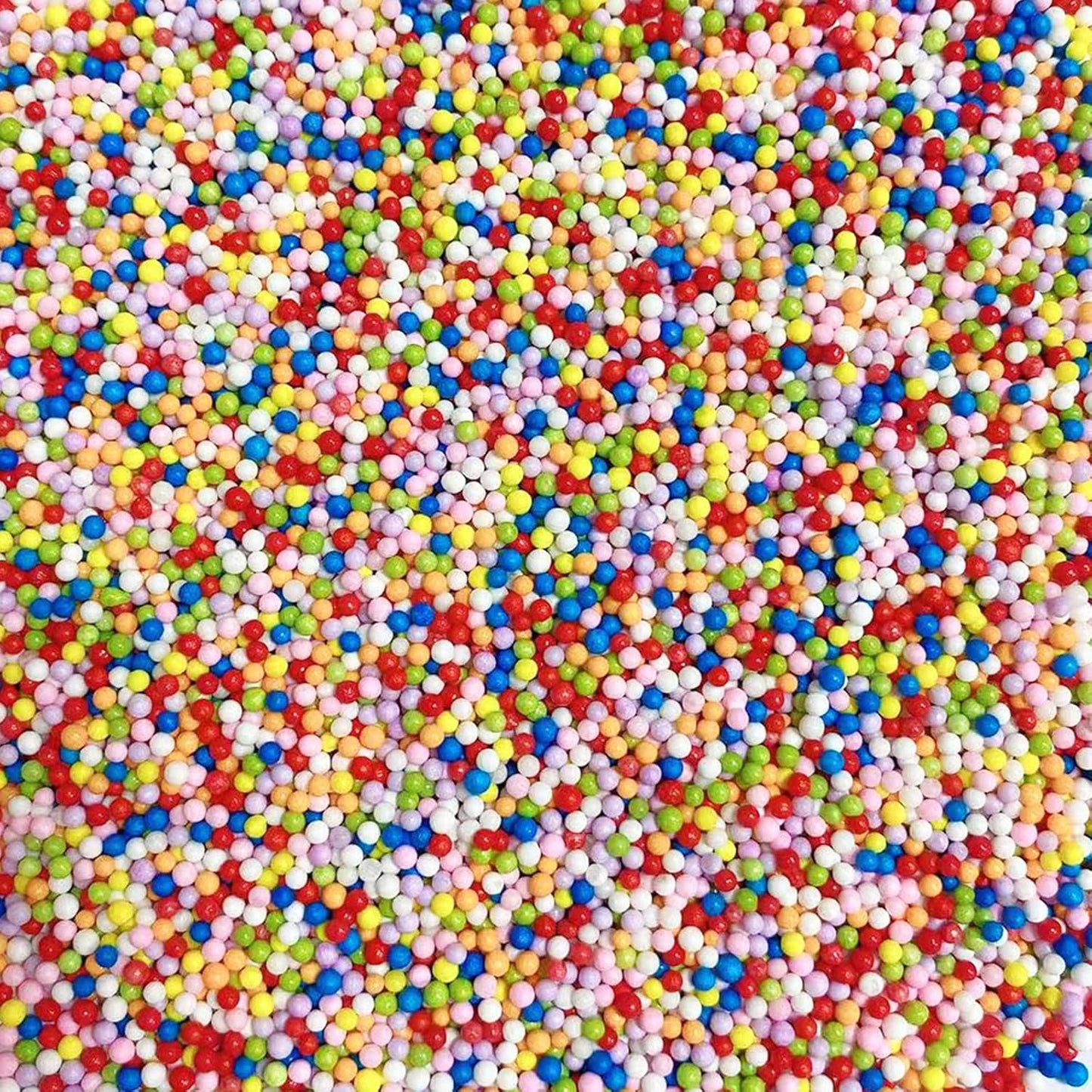 Sentovac Rainbow Nonpareils Sprinkles Edible 2mm Mini Peals Sprinkle for Cake Decorating Sugar Candy Cookie Cupcake Topper Baking Decorations Halloween Christmas Valentine Supplies