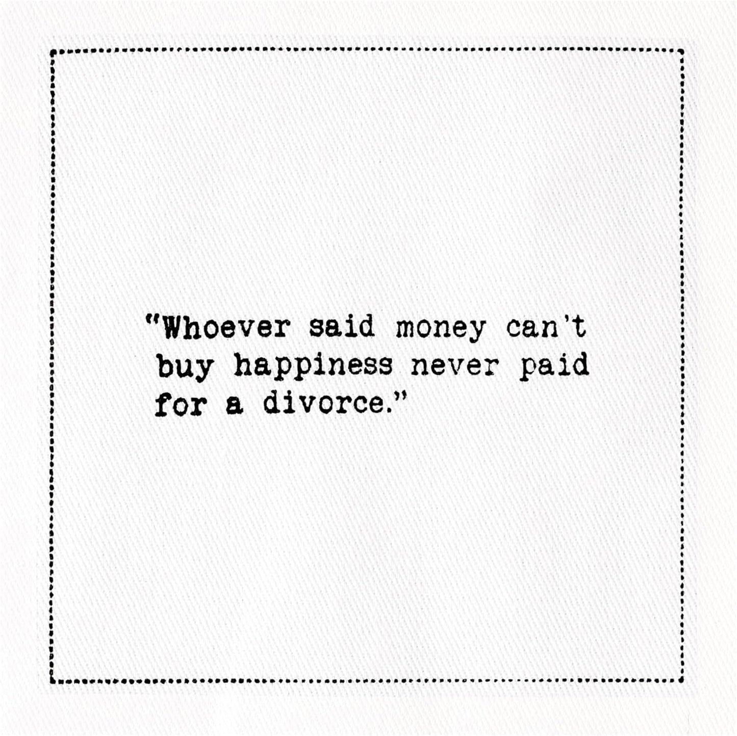 FIVE STAR NAPKINS Divorce Quotes, White Cotton Cocktail Napkins, Beverage Napkins, Bar Napkins, Cloth Napkins, Party Napkins, Events, Holidays, Weddings, Birthdays, Disposable, 4.5'' x 4.5''- (50x)